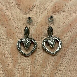 Vintage Brighton Dangle Heart Earrings